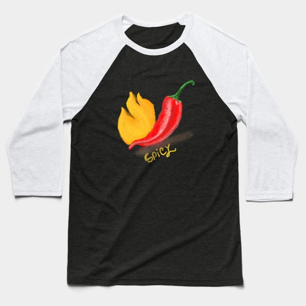 Spicy Baseball T-Shirt by Jubida Joba